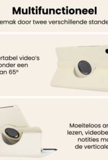 Nomfy Nomfy Samsung Galaxy Tab A11 Plus Hoes Draaibaar Met Screenprotector - Wit