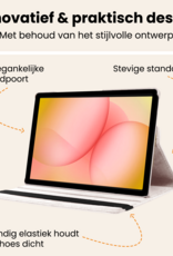 Nomfy Nomfy Samsung Galaxy Tab A11 Plus Hoes Draaibaar Met Screenprotector - Wit