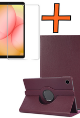 Nomfy Nomfy Samsung Galaxy Tab A11 Plus Hoes Draaibaar Met Screenprotector - Paars