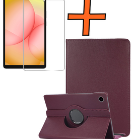Nomfy Nomfy Samsung Galaxy Tab A11 Plus Hoes Draaibaar Met Screenprotector - Paars
