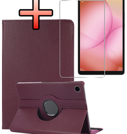 NoXx NoXx Samsung Galaxy Tab A11 Plus Hoes Draaibaar Met Screenprotector - Paars