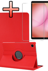 NoXx NoXx Samsung Galaxy Tab A11 Plus Hoes Draaibaar Met Screenprotector - Rood