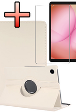 NoXx NoXx Samsung Galaxy Tab A11 Plus Hoes Draaibaar Met Screenprotector - Wit