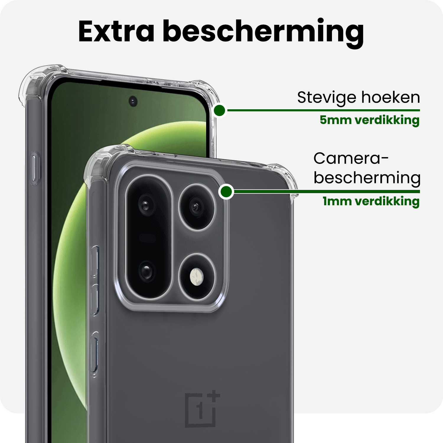 BASEY. BASEY. OnePlus 15 Hoesje Shockproof Met Screenprotector