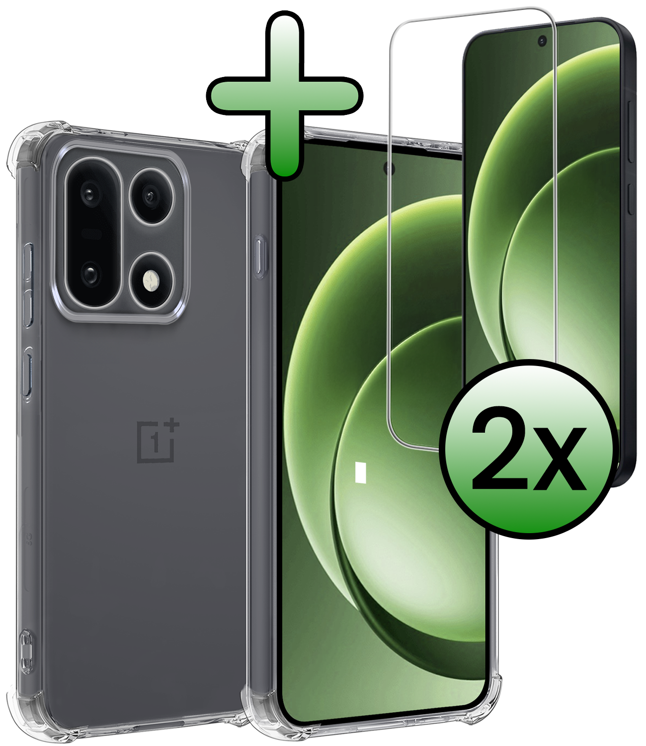 BASEY. BASEY. OnePlus 15 Hoesje Shockproof Met 2x Screenprotector