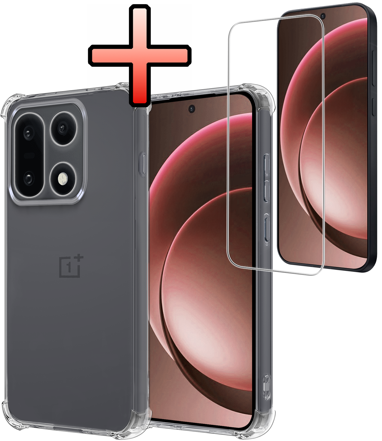 NoXx NoXx OnePlus 15 Hoesje Shockproof Met Screenprotector