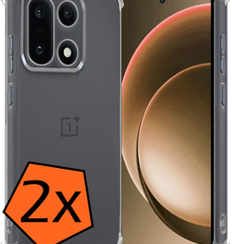 Nomfy Nomfy OnePlus 15 Hoesje Shockproof - Transparant - 2 PACK