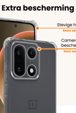 Nomfy Nomfy OnePlus 15 Hoesje Shockproof - Transparant - 2 PACK