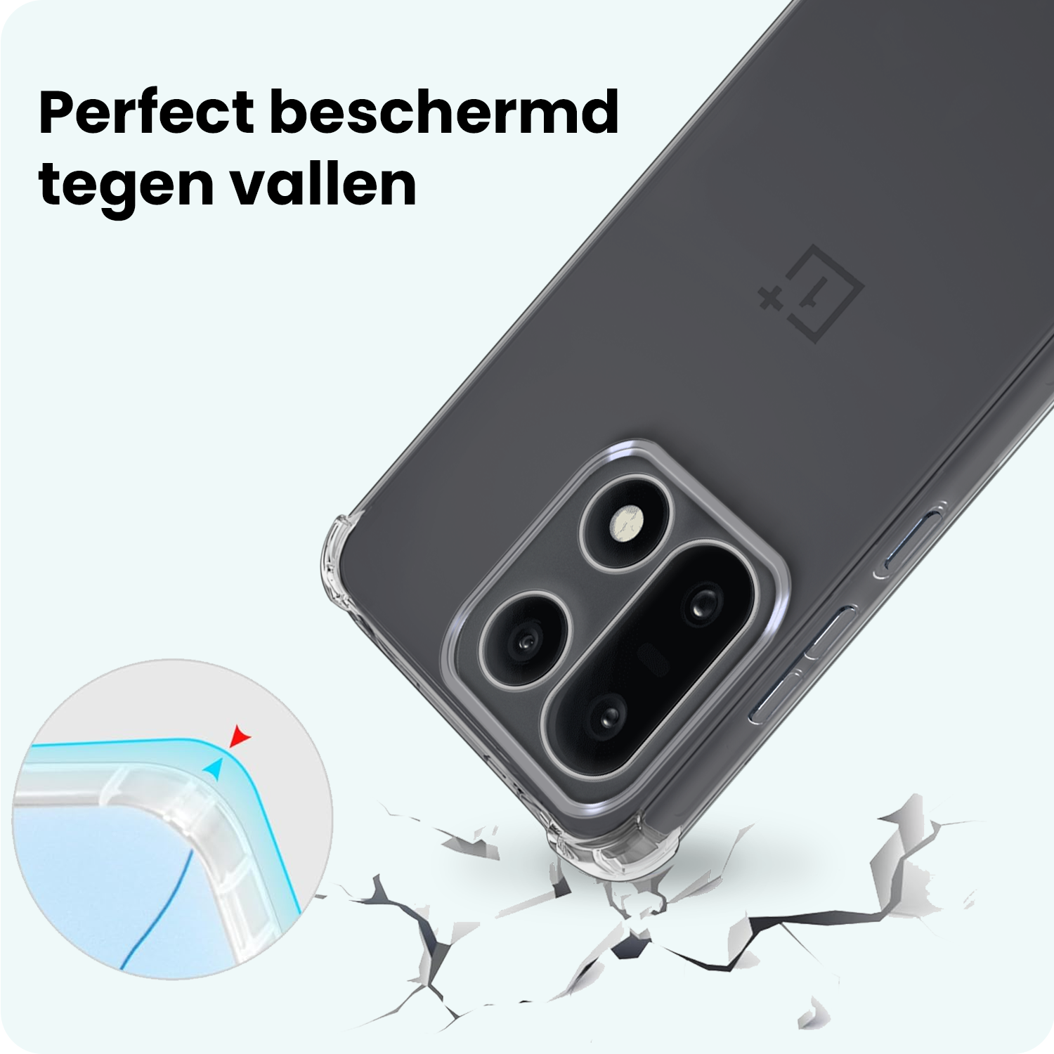 Forterra Forterra OnePlus 15 Hoesje Shockproof Met 2x Screenprotector