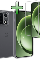 BASEY. BASEY. OnePlus 15 Hoesje Siliconen Met Screenprotector - Transparant