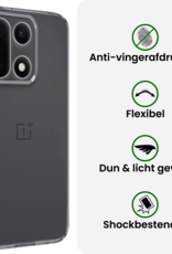 BASEY. BASEY. OnePlus 15 Hoesje Siliconen Met Screenprotector - Transparant