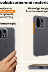 Nomfy Nomfy OnePlus 15 Hoesje Siliconen Met 2x Screenprotector - Transparant