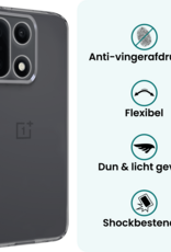 Forterra Forterra OnePlus 15 Hoesje Siliconen Met Screenprotector - Transparant
