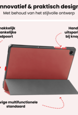 NoXx NoXx Samsung Galaxy Tab A11 Plus Hoes Met Screenprotector - Donkerrood