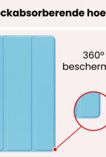 NoXx NoXx Samsung Galaxy Tab A11 Plus Hoes Met Screenprotector - Lichtblauw