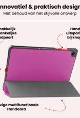 NoXx NoXx Samsung Galaxy Tab A11 Plus Hoes Met Screenprotector - Paars