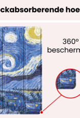 NoXx NoXx Samsung Galaxy Tab A11 Plus Hoes Met Screenprotector - Sterrenhemel