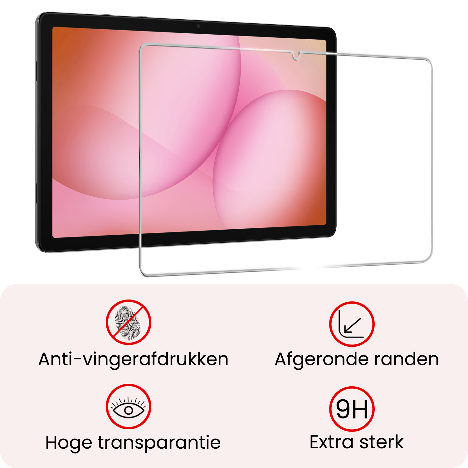 NoXx NoXx Samsung Galaxy Tab A11 Plus Hoes Met Screenprotector - Sterrenhemel