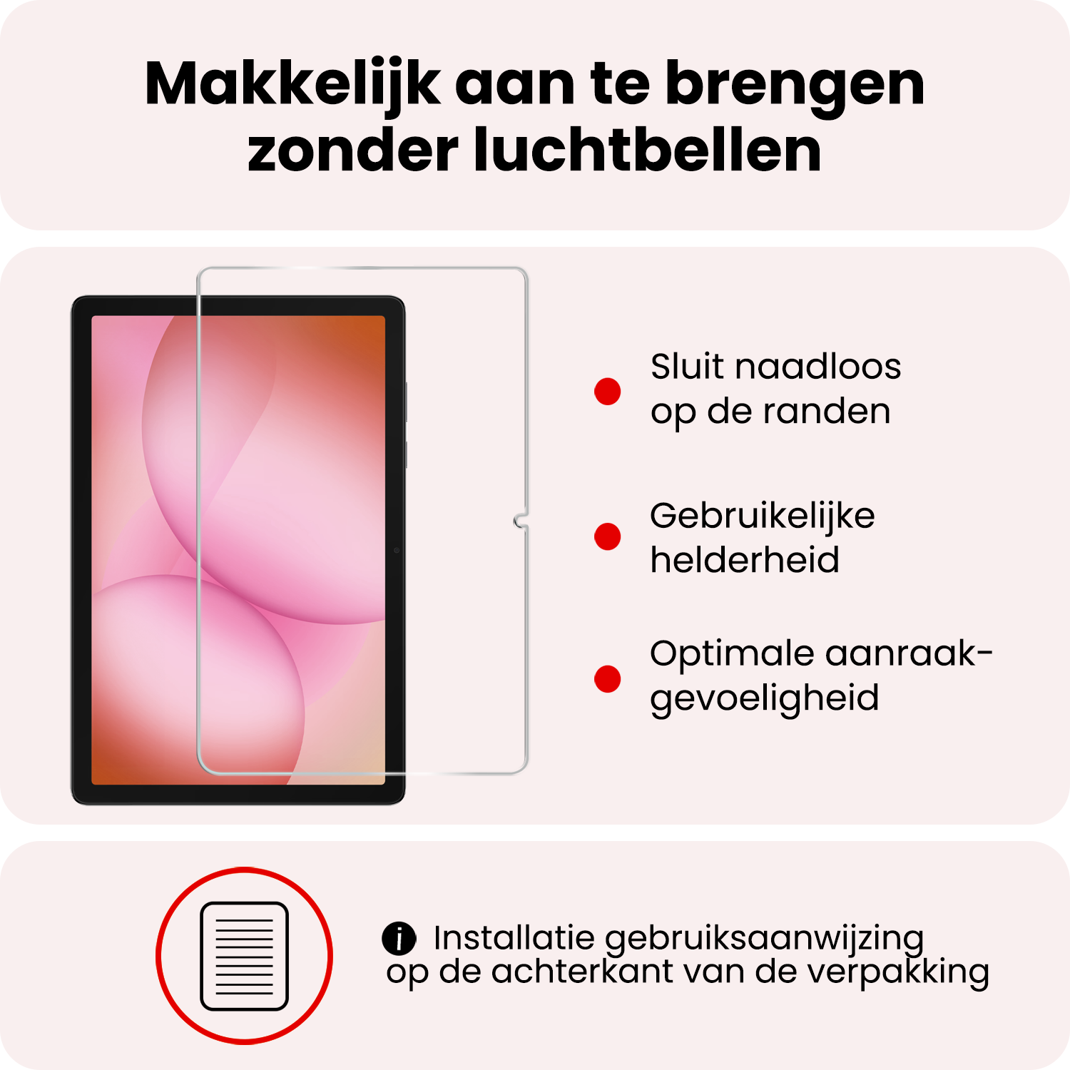 NoXx NoXx Samsung Galaxy Tab A11 Plus Hoes Met Screenprotector - Sterrenhemel