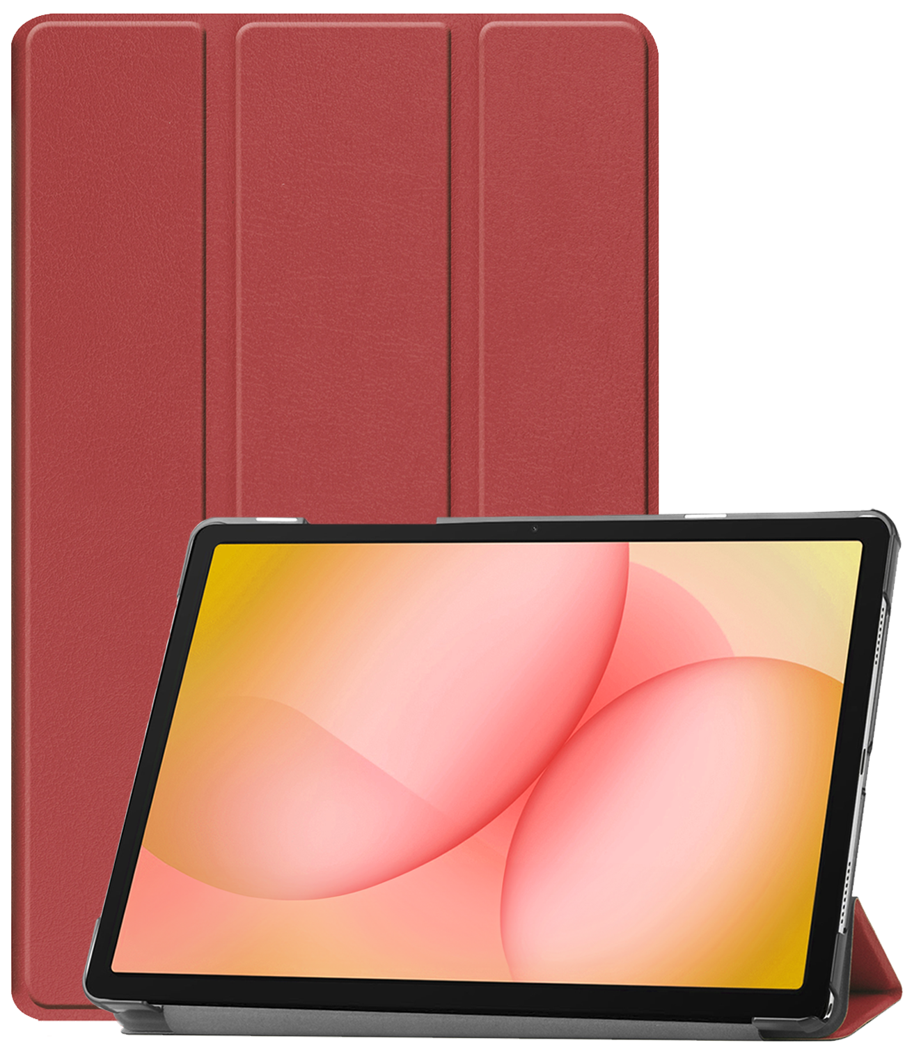 Nomfy Nomfy Samsung Galaxy Tab A11 Plus Hoes - Donkerrood