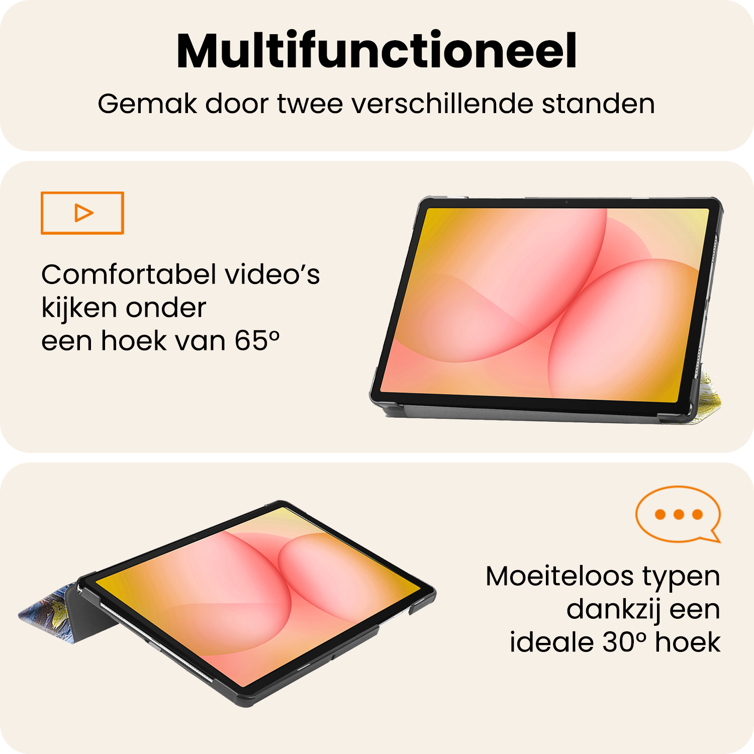 Nomfy Nomfy Samsung Galaxy Tab A11 Plus Hoes - Sterrenhemel