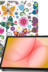 Nomfy Nomfy Samsung Galaxy Tab A11 Plus Hoes - Vlinders