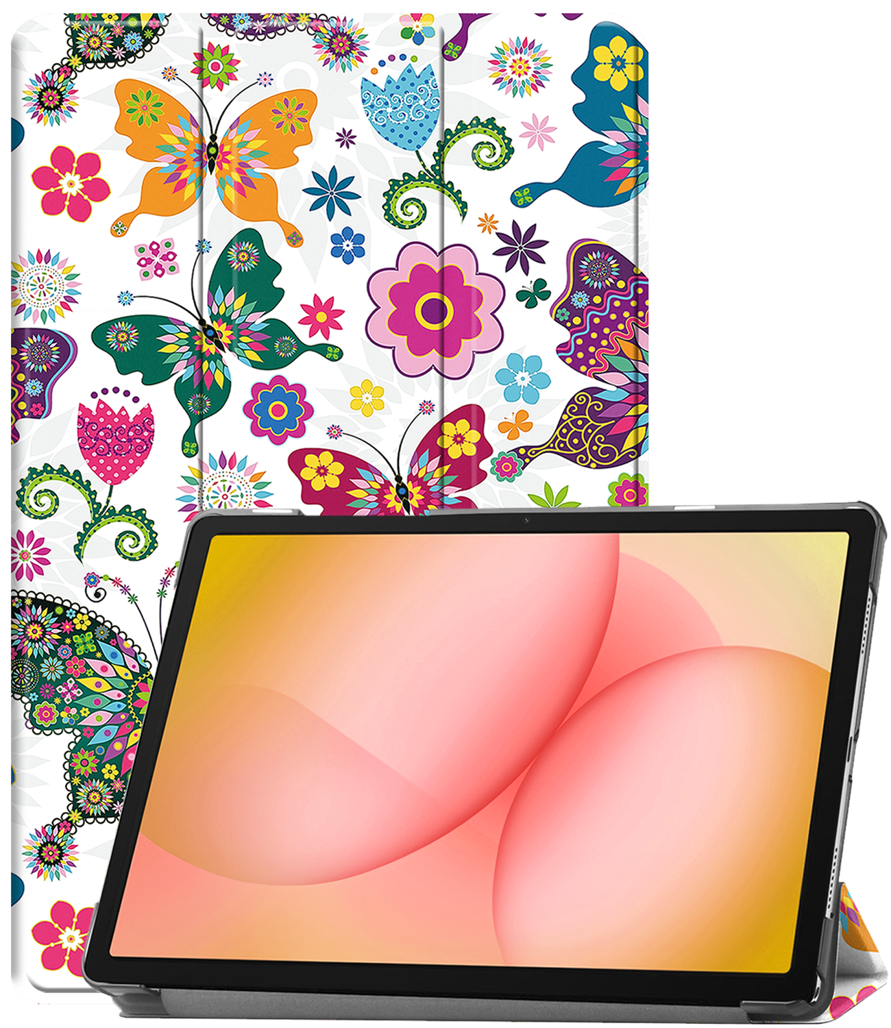 Nomfy Nomfy Samsung Galaxy Tab A11 Plus Hoes - Vlinders