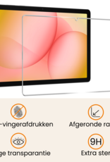 Nomfy Nomfy Samsung Galaxy Tab A11 Plus Hoes Met Screenprotector - Donkerrood