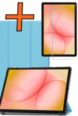 Nomfy Nomfy Samsung Galaxy Tab A11 Plus Hoes Met Screenprotector - Lichtblauw