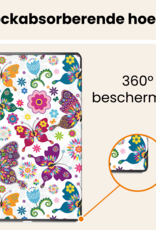 Nomfy Nomfy Samsung Galaxy Tab A11 Plus Hoes Met Screenprotector - Vlinders