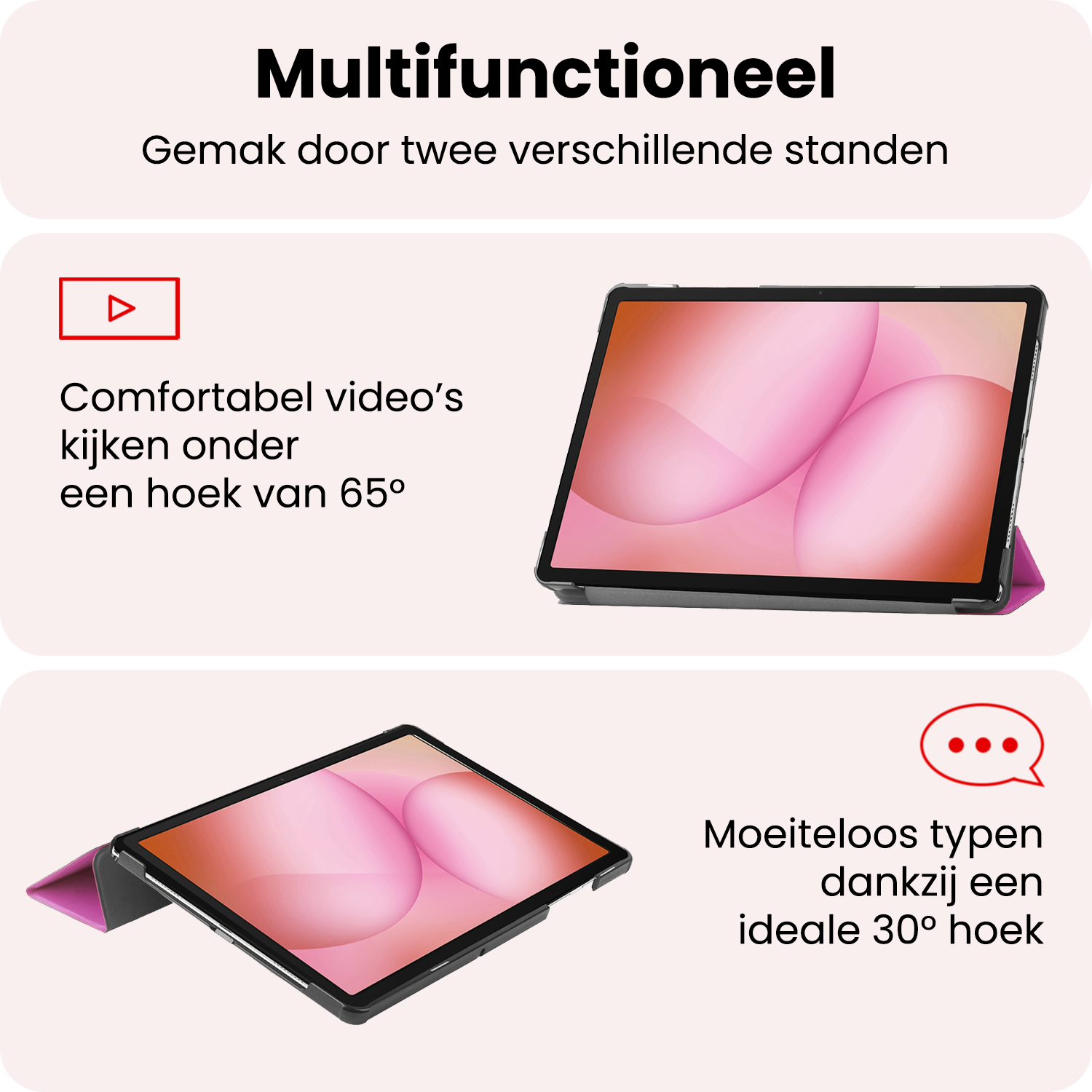 NoXx NoXx Samsung Galaxy Tab A11 Plus Hoes - Paars