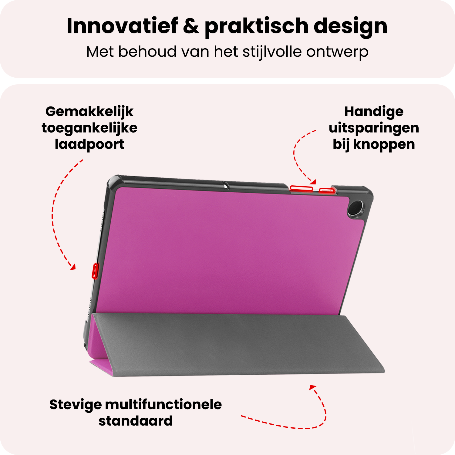 NoXx NoXx Samsung Galaxy Tab A11 Plus Hoes - Paars