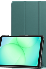 BASEY. Hoesje Geschikt voor Samsung Galaxy Tab A9 Plus Hoes Case Tablet Hoesje Tri-fold - Hoes Geschikt voor Samsung Tab A9 Plus Hoesje Hard Cover Bookcase Hoes - Donkergroen