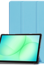 BASEY. Hoesje Geschikt voor Samsung Galaxy Tab A9 Plus Hoes Case Tablet Hoesje Tri-fold - Hoes Geschikt voor Samsung Tab A9 Plus Hoesje Hard Cover Bookcase Hoes - Lichtblauw