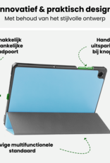 BASEY. Hoesje Geschikt voor Samsung Galaxy Tab A9 Plus Hoes Case Tablet Hoesje Tri-fold - Hoes Geschikt voor Samsung Tab A9 Plus Hoesje Hard Cover Bookcase Hoes - Lichtblauw