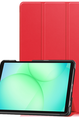 BASEY. Hoesje Geschikt voor Samsung Galaxy Tab A9 Plus Hoes Case Tablet Hoesje Tri-fold - Hoes Geschikt voor Samsung Tab A9 Plus Hoesje Hard Cover Bookcase Hoes - Rood