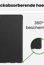 BASEY. Hoesje Geschikt voor Samsung Galaxy Tab A9 Plus Hoes Case Tablet Hoesje Tri-fold Met Screenprotector - Hoes Geschikt voor Samsung Tab A9 Plus Hoesje Hard Cover Bookcase Hoes - Zwart