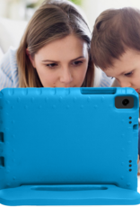 BASEY. Hoesje Geschikt voor Samsung Galaxy Tab A9 Plus Hoesje Kinder Hoes Shockproof Kinderhoes - Kindvriendelijk Hoesje Geschikt voor Samsung Tab A9 Plus Hoes Kids Case - Blauw