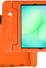 BASEY. Hoesje Geschikt voor Samsung Galaxy Tab A9 Plus Hoesje Kinder Hoes Shockproof Kinderhoes - Kindvriendelijk Hoesje Geschikt voor Samsung Tab A9 Plus Hoes Kids Case - Oranje