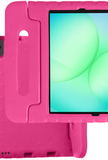 BASEY. Hoesje Geschikt voor Samsung Galaxy Tab A9 Plus Hoesje Kinder Hoes Shockproof Kinderhoes - Kindvriendelijk Hoesje Geschikt voor Samsung Tab A9 Plus Hoes Kids Case - Roze