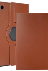 BASEY. BASEY. Samsung Galaxy Tab A9 Plus 2023 Hoes Draaibaar - Bruin
