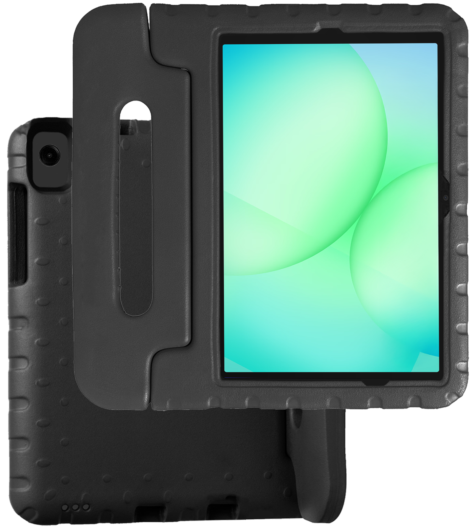 BASEY. Hoesje Geschikt voor Samsung Galaxy Tab A9 Plus Hoesje Kinder Hoes Shockproof Kinderhoes - Kindvriendelijk Hoesje Geschikt voor Samsung Tab A9 Plus Hoes Kids Case - Zwart