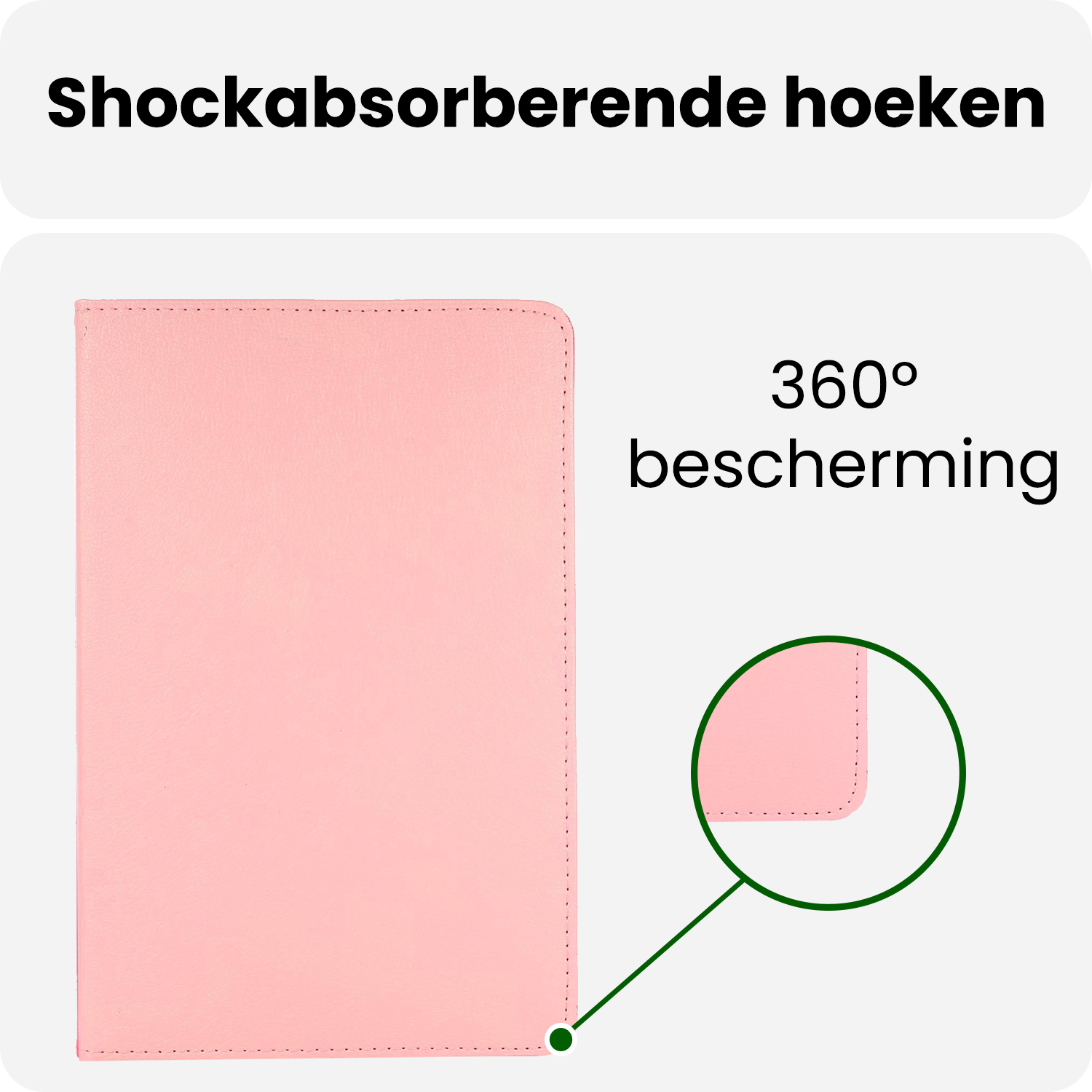 BASEY. BASEY. Samsung Galaxy Tab A9 Plus 2023 Hoes Draaibaar - Lichtroze