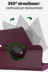 BASEY. BASEY. Samsung Galaxy Tab A9 Plus 2023 Hoes Draaibaar - Paars