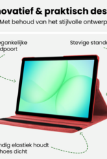 BASEY. BASEY. Samsung Galaxy Tab A9 Plus 2023 Hoes Draaibaar - Rood