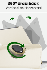 BASEY. BASEY. Samsung Galaxy Tab A9 Plus 2023 Hoes Draaibaar - Wit