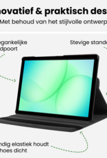 BASEY. BASEY. Samsung Galaxy Tab A9 Plus 2023 Hoes Draaibaar - Zwart