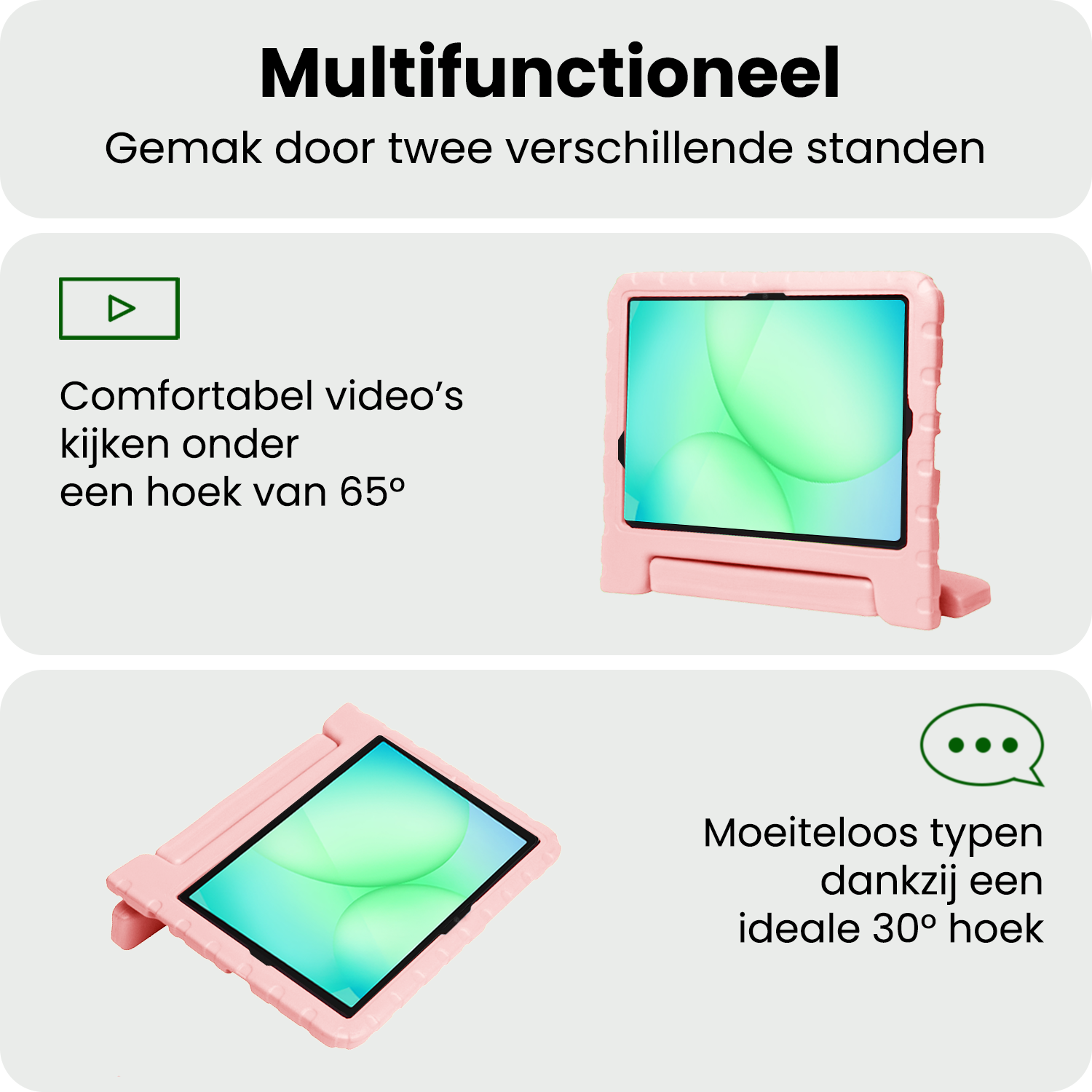 BASEY. BASEY. Samsung Galaxy Tab A9 Plus Kinderhoes - Zalm