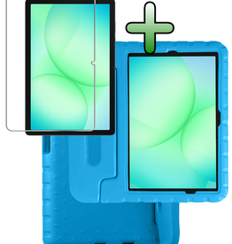 BASEY. BASEY. Samsung Galaxy Tab A9 Plus / A11 Plus Kinderhoes Met Screenprotector - Blauw