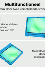 BASEY. Hoesje Geschikt voor Samsung Galaxy Tab A9 Plus Hoesje Kinder Hoes Shockproof Kinderhoes Met Screenprotector - Kindvriendelijk Hoesje Geschikt voor Samsung Tab A9 Plus Hoes Kids Case - Blauw